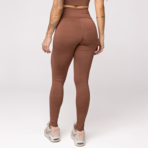 Legging Fitness Melange Marrom