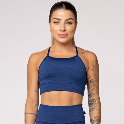 Top Fitness Melange Azul