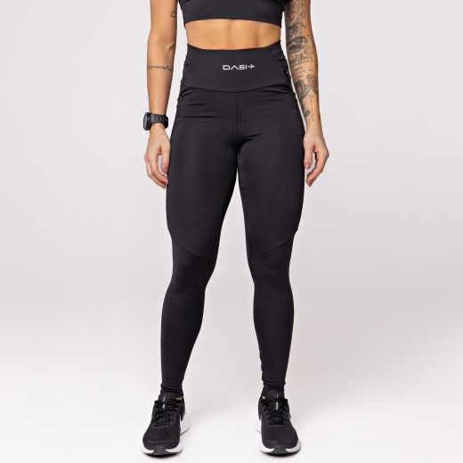 Legging Baixa Pace Com 6 bolsos Funcionais Preta