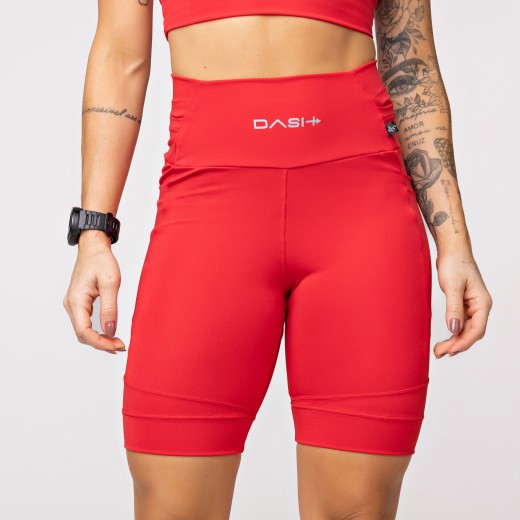 Bermuda Baixa Pace Com 6 bolsos Funcionais Vermelha