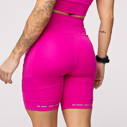 Bermuda Baixa Pace Com 6 bolsos Funcionais Rosa