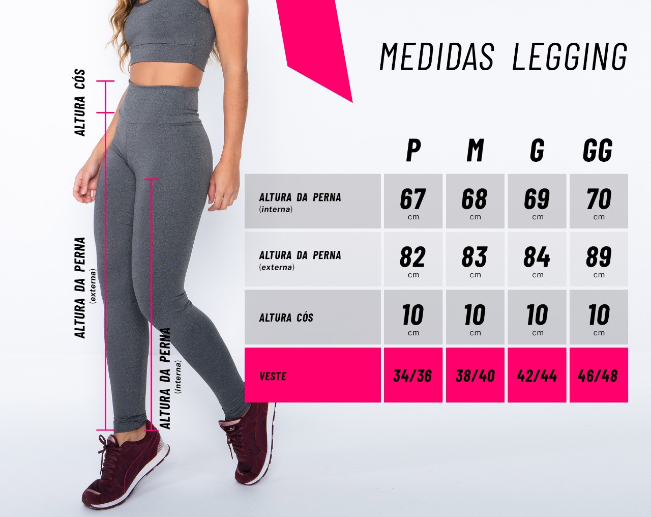 Calça Legging Mescla com Cós Transpassado Elástico Sport